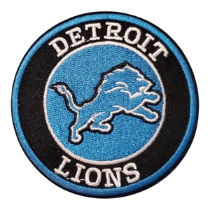 Gameday Custom Iron on Patches NFL Twill Fabric Football Embroidery Detroit Lions Iron On Patch Lions Club Embroidery Patches - Product Image 4