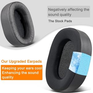 Almohadillas de Gel Refrigerante de Tela de Seda de Alta Calidad para <span class=keywords><strong>Auriculares</strong></span> <span class=keywords><strong>Corsair</strong></span> HS55/HS65, Fundas de Repuesto para <span class=keywords><strong>Auriculares</strong></span> - Product Image 3