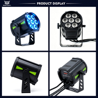 Projecteur LED MOWL 7x12W RGBW 4-en-1 120W DMX512 pour scène, fête, événement, spectacle
