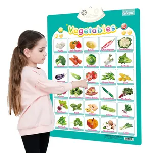 Fabbrica di verdure che parlano poster bambini giocattoli educativi per bambini all'ingrosso altro libro sonoro per bambini