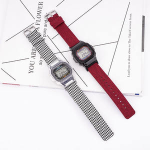 Mode montre ceinture en vrac femmes bracelet de montre pour <span class=keywords><strong>Casio</strong></span> DW5600 montre <span class=keywords><strong>GMA</strong></span>-S110 16mm remplacement Nylon toile bracelet de montre - Product Image 4