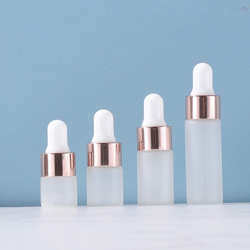 Frosted bottle With Rose gold sealing ring