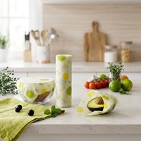 Emballage alimentaire en cire d'abeille bio, écologique, réutilisable, pour fruits, sandwichs, légumes, cire d'abeille naturelle, emballage alimentaire, directement de l'usine