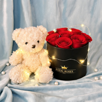 Boîtes à fleurs miniatures en carton rigide personnalisées avec dorure à chaud et finition mate pour bouquets, emballage cadeau recyclable
