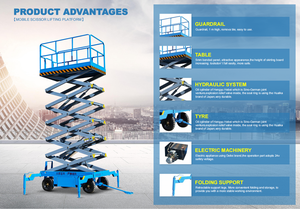 Thang Thủy Lực Có Thể Thu Gọn Nâng Người Đàn Ông Bệ Nâng Điện Thẳng Đứng Với Tải Trọng 6M 500Kg - Product Image 3