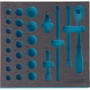 HAZET - 163-102L Inserto de espuma blanda de 2 componentes para 163-102/27 - EAN 4000896146031 TALLERES RODANTES BANDEJAS VACÍAS - Product Image 1