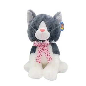 Peluche de animales de peluche para gato, juguete de felpa con certificado EN71, venta al por mayor