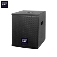 PAT V445 Enceinte colonne en bois 4x4,5 pouces avec caisson de basses actif 15 pouces, système d'enceintes colonne actives au néodyme avec audio haute résolution