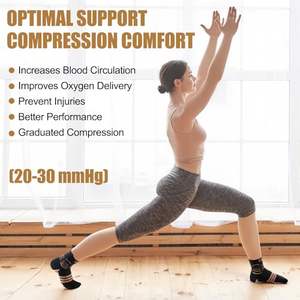 Calcetín deportivo Copper Crew con logotipo personalizado, protección transpirable, cojín de nailon, calcetín deportivo de compresión. - Product Image 6