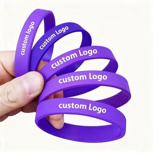 Pulseras de Silicona Personalizadas de Alta Calidad, Brazaletes de Goma con Mensaje o Logotipo Promocional - Product Image 4