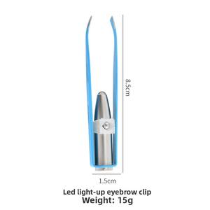 <span class=keywords><strong>Pinza</strong></span> <span class=keywords><strong>de</strong></span> <span class=keywords><strong>Cejas</strong></span> Inclinada <span class=keywords><strong>de</strong></span> Acero Inoxidable <span class=keywords><strong>con</strong></span> <span class=keywords><strong>Luz</strong></span> <span class=keywords><strong>LED</strong></span> para Recortar y Maquillar - Product Image 3