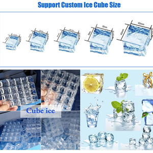 Máquina de hielo comercial, máquina para hacer hielo en cubitos de 1000kg con máquina automática para hacer hielo de cristal para uso comercial - Product Image 3