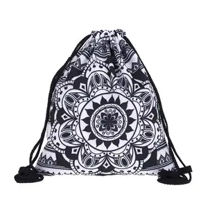 Indiana Mandala Stile Potli Cotone Logo Personalizzato Sacchetto di Drawstring