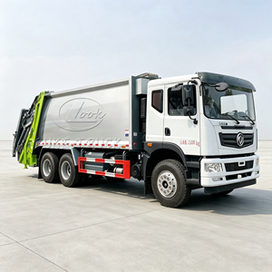 Camión Compactador de Basura Hidráulico Dongfeng Huashen 6x4 con Brazo Giratorio y Contenedor Desmontable para Recolección de Residuos Municipales - Product Image 4
