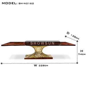 <span class=keywords><strong>Di</strong></span> alta qualità artigianale <span class=keywords><strong>di</strong></span> lusso moderno <span class=keywords><strong>noce</strong></span> <span class=keywords><strong>sala</strong></span> <span class=keywords><strong>da</strong></span> <span class=keywords><strong>pranzo</strong></span> tavolo <span class=keywords><strong>in</strong></span> metallo ottone legno tavolo <span class=keywords><strong>da</strong></span> <span class=keywords><strong>pranzo</strong></span> - Product Image 3