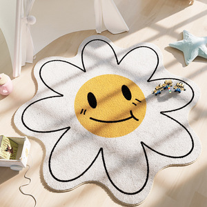 <span class=keywords><strong>Tappeto</strong></span> Circolare in Finta Lana di Alta Qualità Personalizzato per Soggiorno, Tappetino Pieghevole per <span class=keywords><strong>Camera</strong></span> da Letto delle Ragazze - Product Image 6