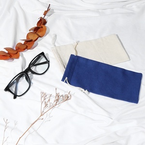 לוגו מותאם אישית ידידותי לסביבה בד אבק משקפי שמש אריזת משקפי מגן פוליאסטר עמיד למים שקית עבור משקפיים - Product Image 4