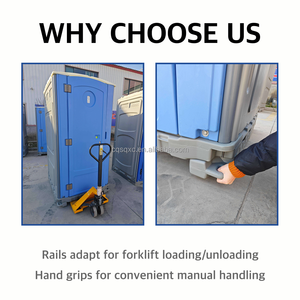 Unité <span class=keywords><strong>Sanitaire</strong></span> Mobile <span class=keywords><strong>de</strong></span> Luxe Prête à l'Expédition, Toilettes Doubles Portables en HDPE pour <span class=keywords><strong>Chantier</strong></span> - Product Image 3