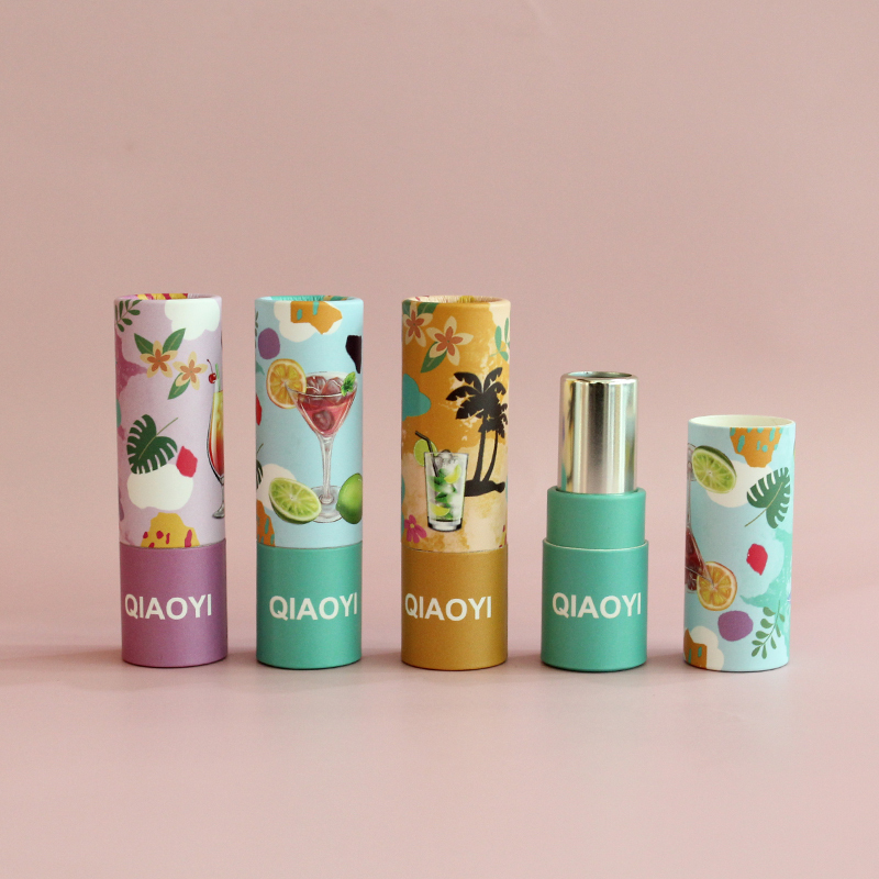 Paper Packaging Tubes High Quality Lipstick Container Round Custom Tube Packaging Lipbalm Tube Twist Up Paper Tube