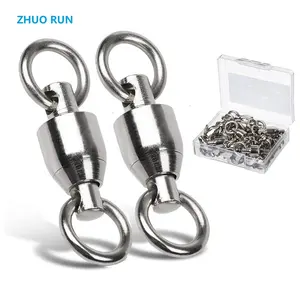 ZHUO RUN Échantillons gratuits Pivot à roulement à billes avec anneau fendu accessoires de pêche à la carpe