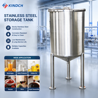 Réservoir de stockage de liquide azoté en acier inoxydable 304/316L, cuve à pression, coque intérieure polie miroir, certifié ISO9001, pour l'eau