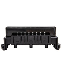 Boîtier de fusibles automobile 10 voies avec socle de relais, bloc de fusibles à lame avec couvercle de protection pour voiture, camion, camping-car