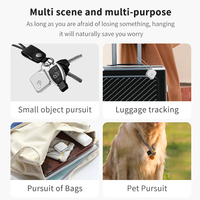 Localisateur GPS intelligent Jiaxin M2 anti-perte pour animaux de compagnie et objets, idéal pour clés de voiture, portefeuilles, objets de valeur et traqueur Itag