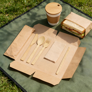 Juego <span class=keywords><strong>de</strong></span> Cubiertos <span class=keywords><strong>de</strong></span> Bambú Biodegradable <span class=keywords><strong>de</strong></span> 17 cm, el Más Vendido, Disponible en Almacén, para el Hogar, Viajes, Compras en Línea - Product Image 1