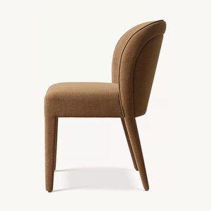 Silla lateral de comedor de tela Blair totalmente tapizada a mano con elegancia a medida de diseño belga OEM Sassanid - Product Image 3