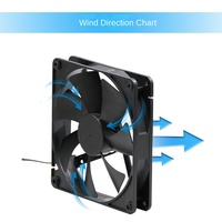 Ventilador de Refrigeración PD14025B12HH 140x140x25mm 14CM 12V DC PWM con Control de Velocidad de 4 Cables y Gran Flujo de Aire para Servidor, PC e Industrial