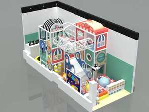 Parque infantil interior personalizable con bola <span class=keywords><strong>de</strong></span> océano, piscina, trampolín, <span class=keywords><strong>escalera</strong></span>, Tobogán, Castillo travieso para niños para padres y niños - Product Image 6