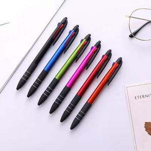 Недорогая ручка для сенсорного экрана <span class=keywords><strong>3</strong></span> в 1, разноцветная Шариковая ручка-стилус <span class=keywords><strong>3</strong></span> цветов для рекламы - Product Image 2