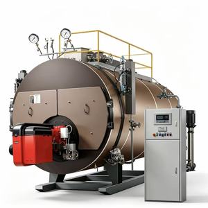 Chaudière à eau chaude horizontale à <span class=keywords><strong>gaz</strong></span> à haut rendement énergétique avec sortie vapeur et contrôle automatique pour les systèmes de chauffage collectif - Product Image 5