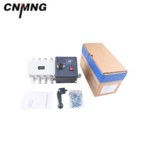 Interrupteur de transfert automatique 4 pôles FHG-100/4P-S4-B 100A, double alimentation ATS pour une alimentation ininterrompue avec commande manuelle
