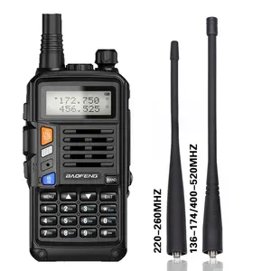 Iki anten ile TRI-BAND yüksek güç walkie talkie tarayıcı uzun menzilli uhf radyo