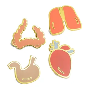 Customizable Design Your Own Metal Crafts Gold Plated Badge Brooches Cartoon Soft Hard Enameled Label Pins Custom Enamel Pin