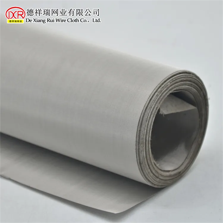 904L Stainless Steel Centrifuge 1000 Mesh Twill Dutch Weave Wire Mesh Tela Metal filter screen