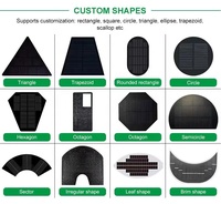 Panneau solaire mini ultra-fin 0,1W 0,8W 1W, tension personnalisée, petit module solaire SMT, panneau solaire micro OEM pour projets électroniques