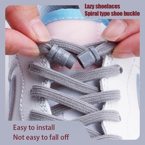 Pas de lacets de cravate lacets de chaussures élastiques plats avec des <span class=keywords><strong>Capsules</strong></span> colorées pour les enfants et les baskets adultes lacet de chaussures imprimé de couleur - Product Image 2