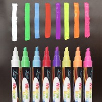 Marqueur liquide à craie OEM Best Seller Amzn, lot de 12 (or et argent inclus), pointes réversibles de 6 mm - Non toxique, inodore