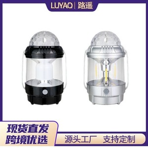 Linterna portátil para acampar L978, luz Led recargable con efecto de bola de discoteca giratoria para uso de emergencia al aire libre - Product Image 6