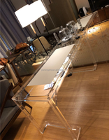 Großhandel Hochwertiger Acryl-Bürotisch Transparenter Esstisch Acryl-Möbel-Schreibtisch