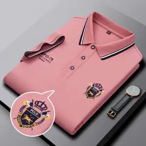 Polo de Golf uni 100 coton, t-shirt brodé OEM, Logo personnalisé