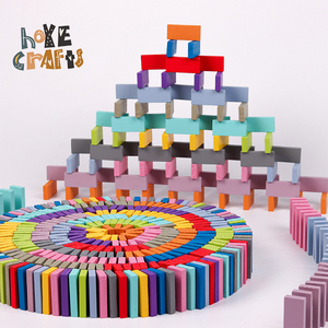 Khối Xếp Hình Vui Nhộn Cho Trẻ Em, Bộ Đồ Chơi Xếp Hình Đáng Yêu Bằng Gỗ Nhiều Màu Sắc - Product Image 3