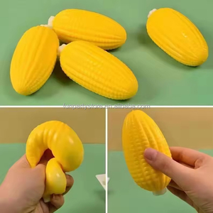 Cute Soft Simulation Corn Anti Stress <b>Squishy</b> Fidget Toys Venting Balls Slow Rebound Decompression Squeeze Toy Ball - Product Image 4