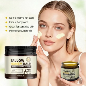 Baume de beauté au suif de bœuf OEM 100% nourri à l'herbe, miel sauvage, niacinamide, acide hyaluronique, vitamine C, nourrissant en profondeur pour le visage et le corps - Product Image 4