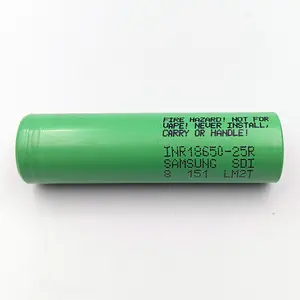 25R 18650 2500mah 3.7v rechargeable Batteries lithium Battery INR18650 25R Samsung 25r Electric Bicycle Power