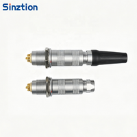 Connecteur coaxial compact série S Sinztion, joint RF à faible perte pour endoscopes médicaux, FFA 00S, fiche mâle demi-lune push-pull