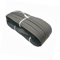 Ruban de fermeture éclair auto-bloquant écologique et imperméable en plastique/nylon noir en rouleau pour usine de vêtements de pluie et fournitures de couture