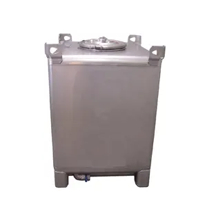 Wanlong cylindrique chimique en acier inoxydable fourre-tout 1000 litres IBC réservoir conteneurs